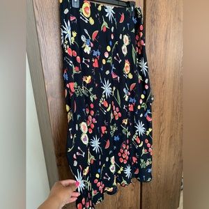 Vintage Laureate Accessory Printed Maxi Skirt  size 16